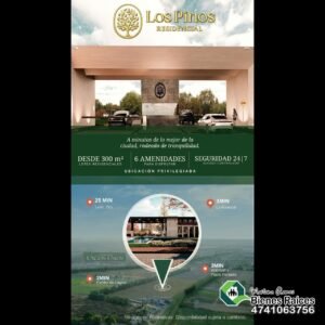 Terrenos en Venta en los Pinos Residencial en Lagos de Moreno